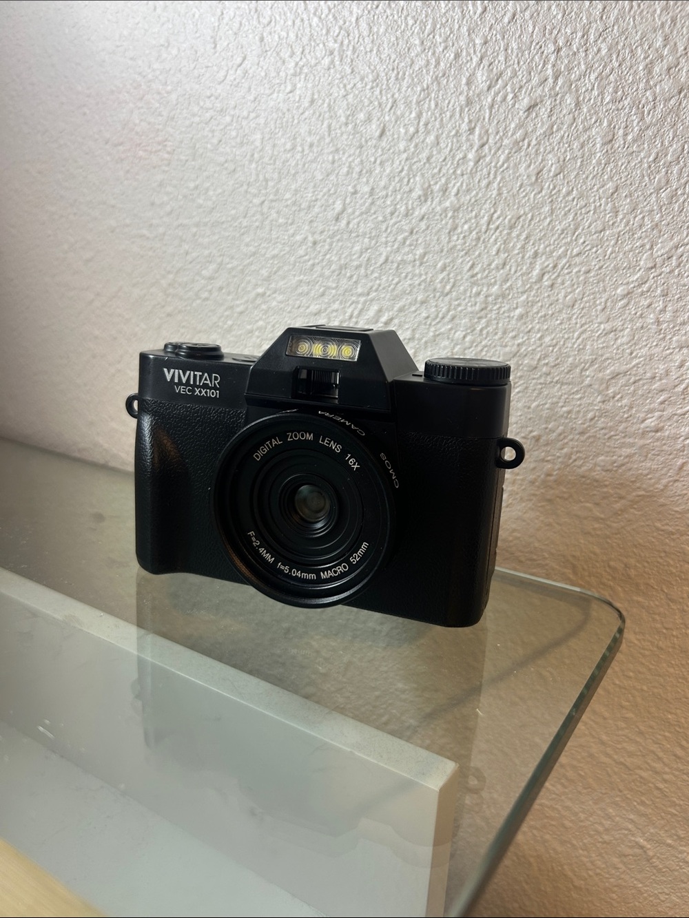 Vivitar VEC XX101 Black Digital Camera with Built-In Flash